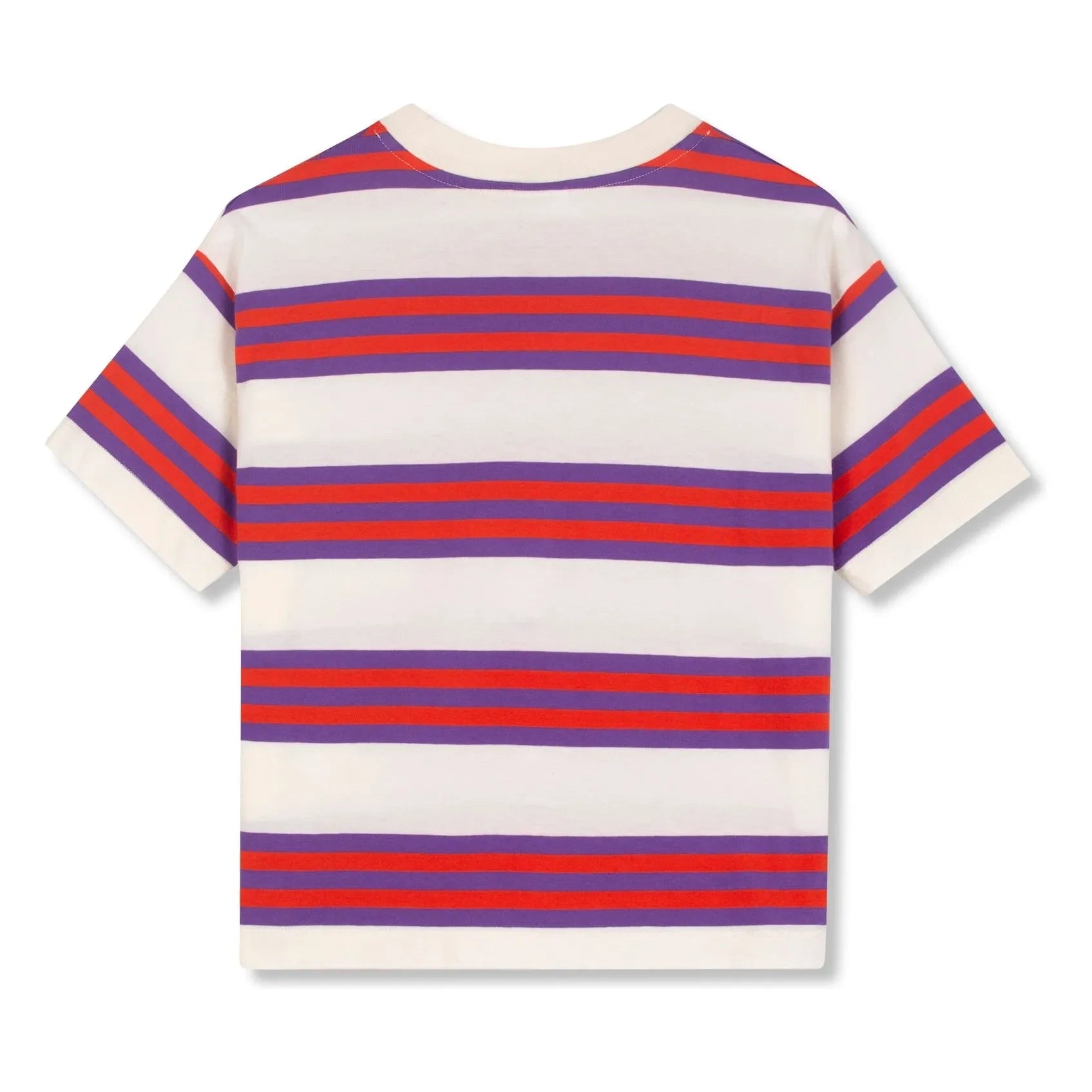 Wynken - Gestreiftes T-Shirt aus Bio-Baumwolle | Lila