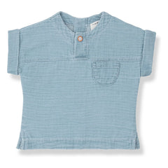1+ in the family - Bodrum Denim T-Shirt | Light Blue