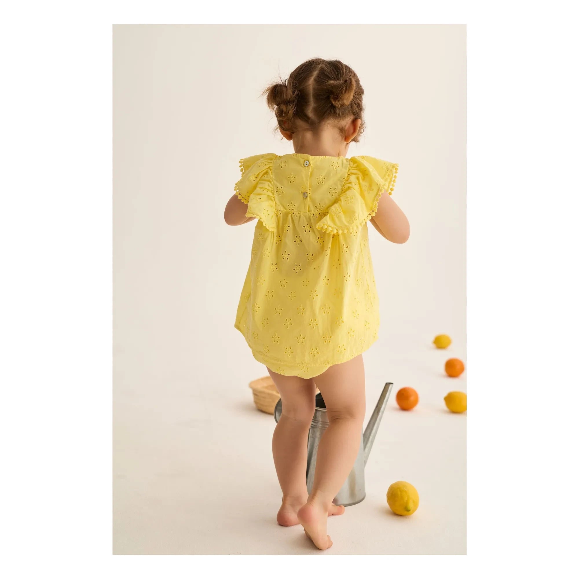 Cozmo - Sophia besticktes Kleid | Gelb