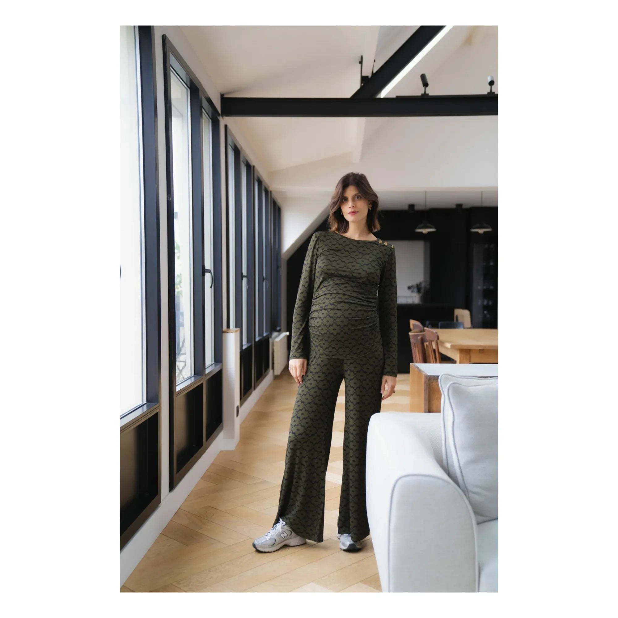 Paloma Collection - Andrea Seventies Hamile Pantolonu | Haki
