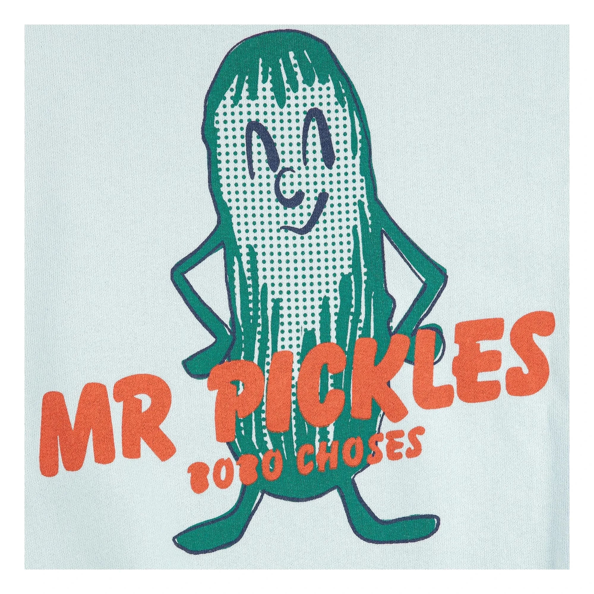 Bobo Choses - Mr Pickles organik pamuk sweatshirt | Açık mavi