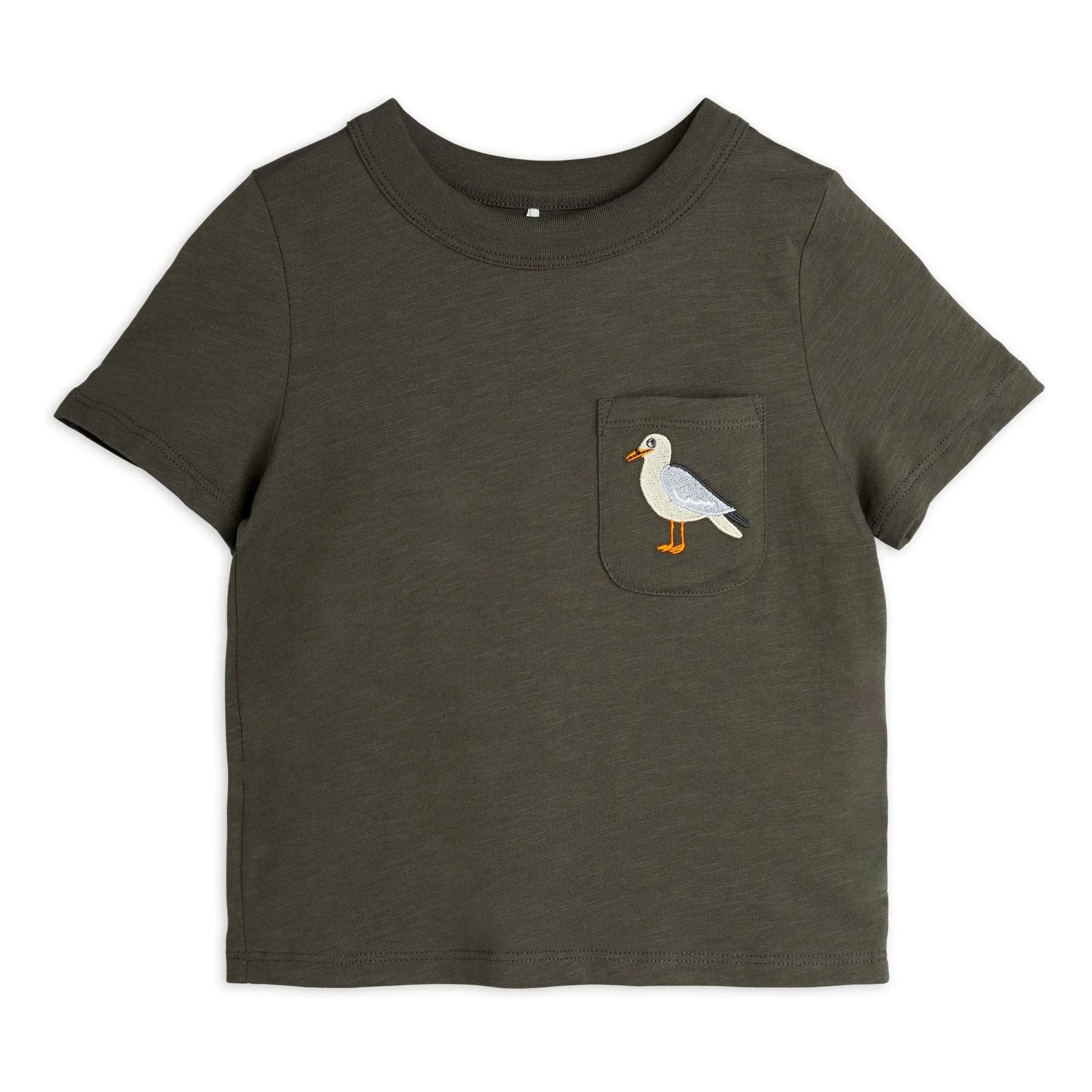 Mini Rodini - Seagull Tişört Organik pamuk | Siyah