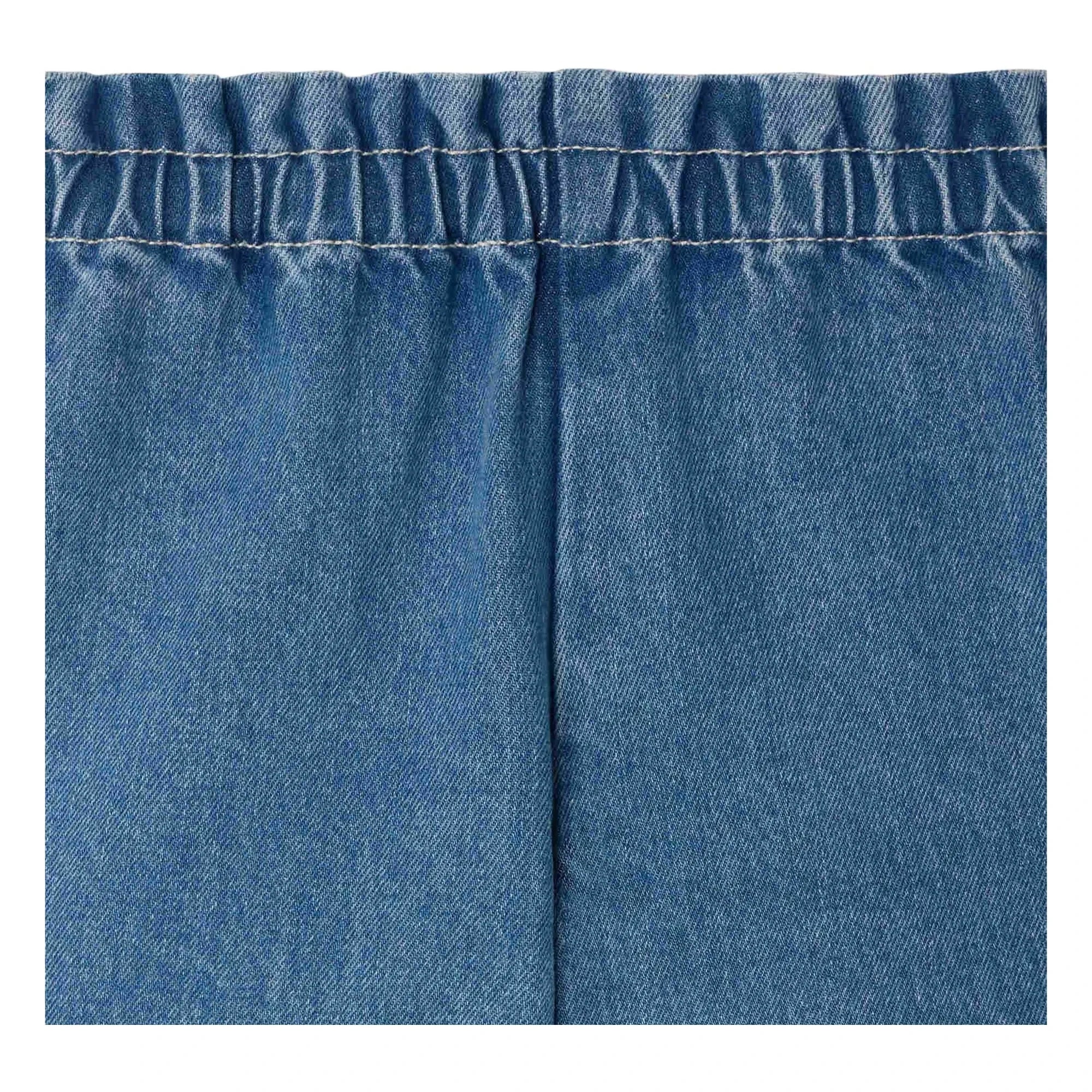 Bonpoint - Milly Denim Şort Organik Pamuk | Mavi