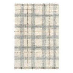 Lorena Canals - Tartan carpet | Ice Blue