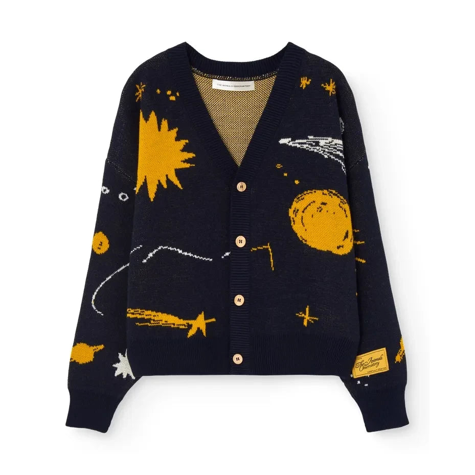 The Animals Observatory - Racoon Etoiles cardigan | Navy