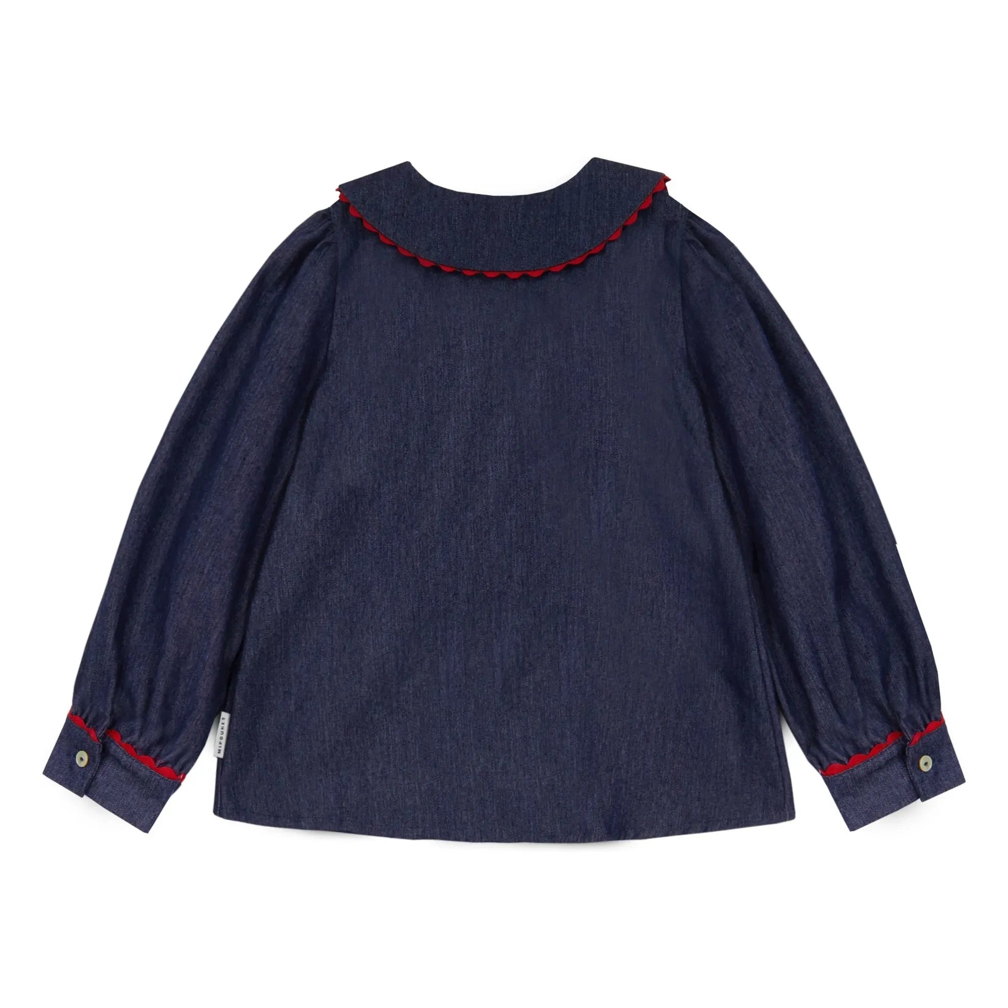 Mipounet - Jean Claudine Kragen Cecilia Bluse | Dunkelblau