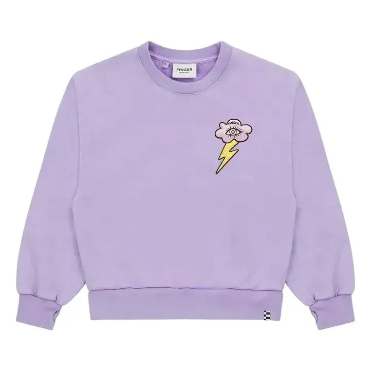 Finger in the nose - Alma organik pamuklu sweatshirt | Lila