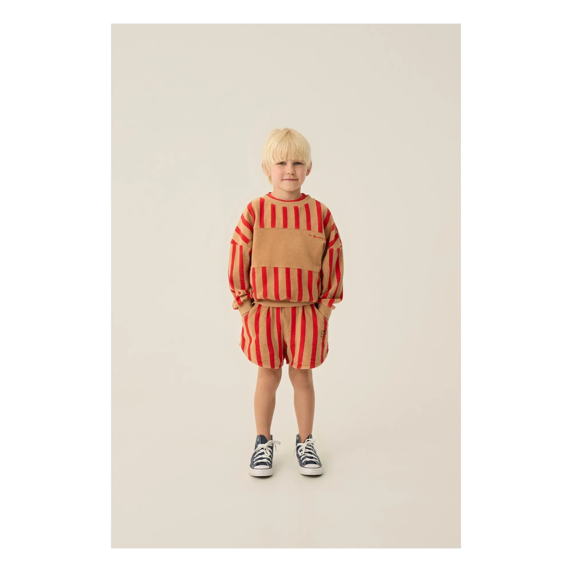 The Campamento - Çizgili sweatshirt | Kamel