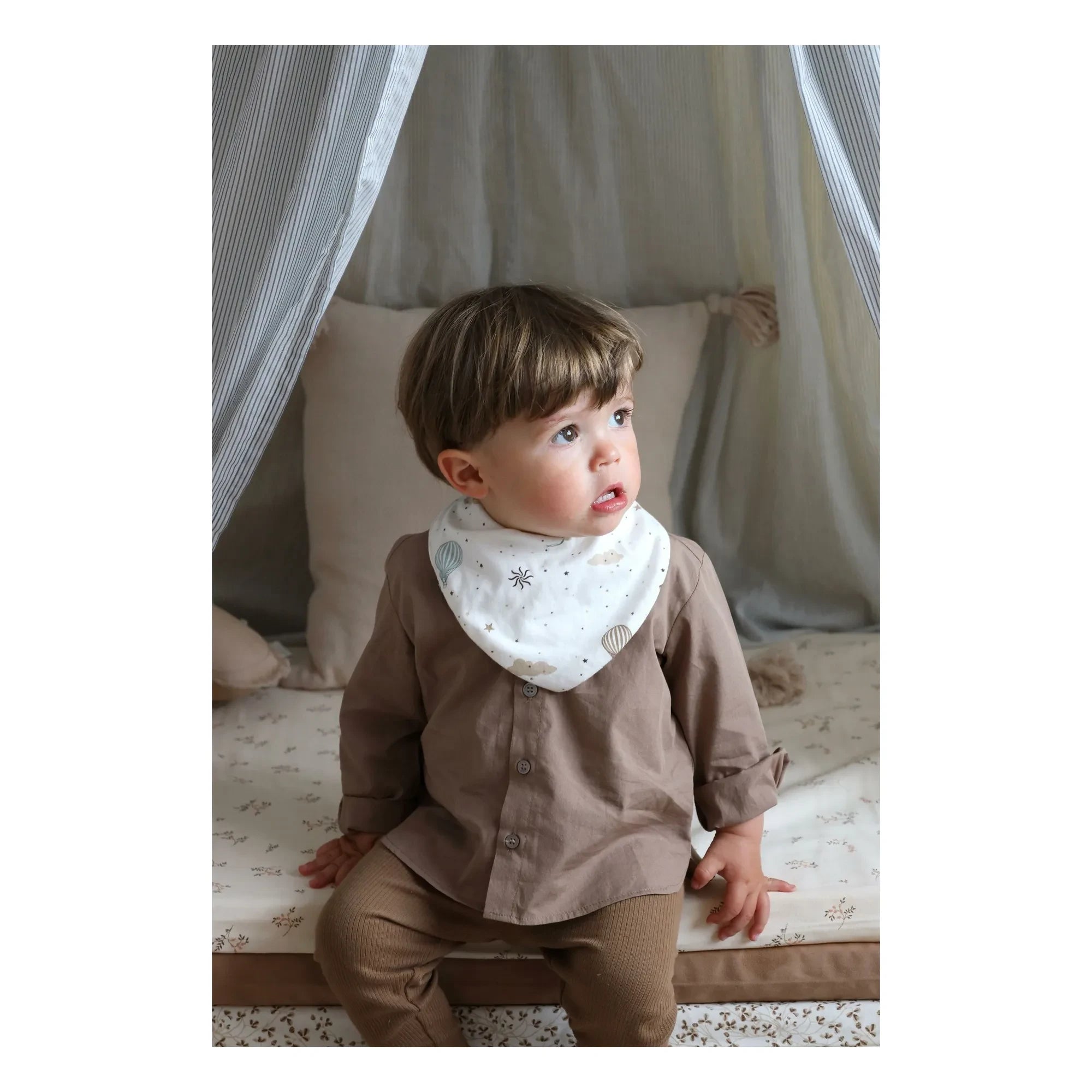 Cam Cam - Dreamland bandana önlükler - 2'li Set | Açık mavi