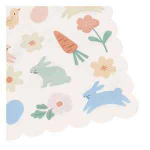 Meri Meri - Easter paper napkins - Set of 16 | Ecru