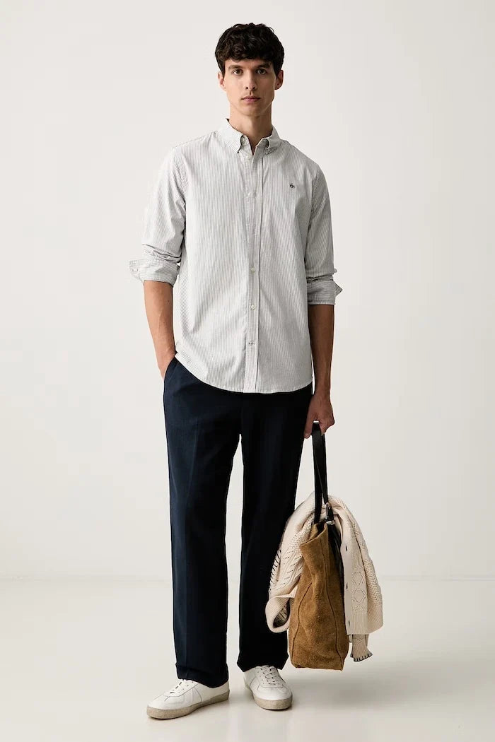 Scotch & Soda erkek pantolon, keten ilaveli
