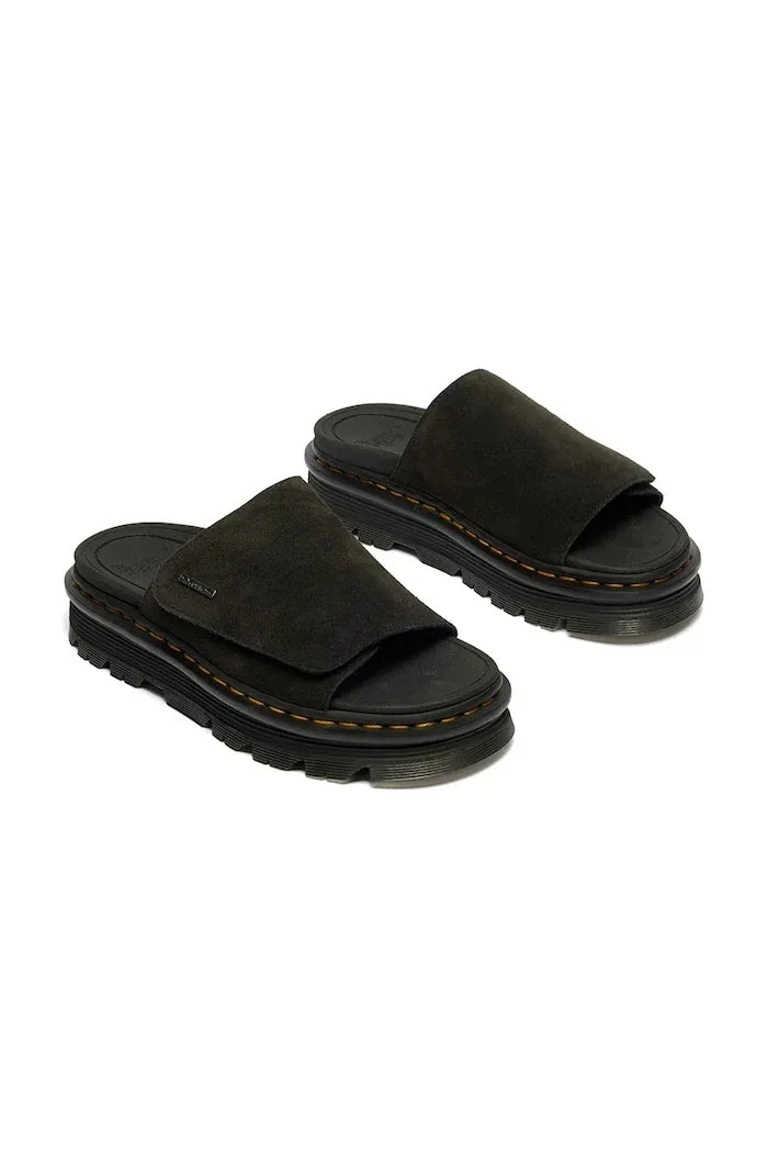 Dr. Martens Süet Platform Terlik ZebZag Slide