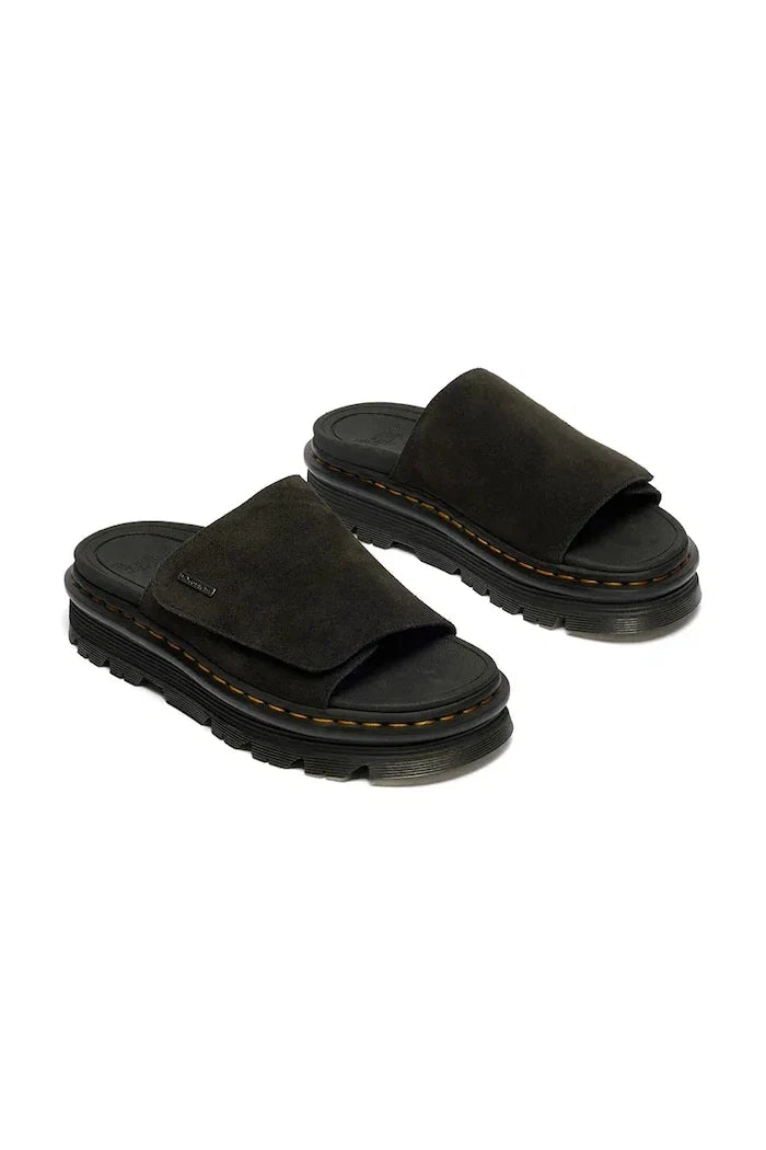 Dr. Martens Süet Platform Terlik ZebZag Slide