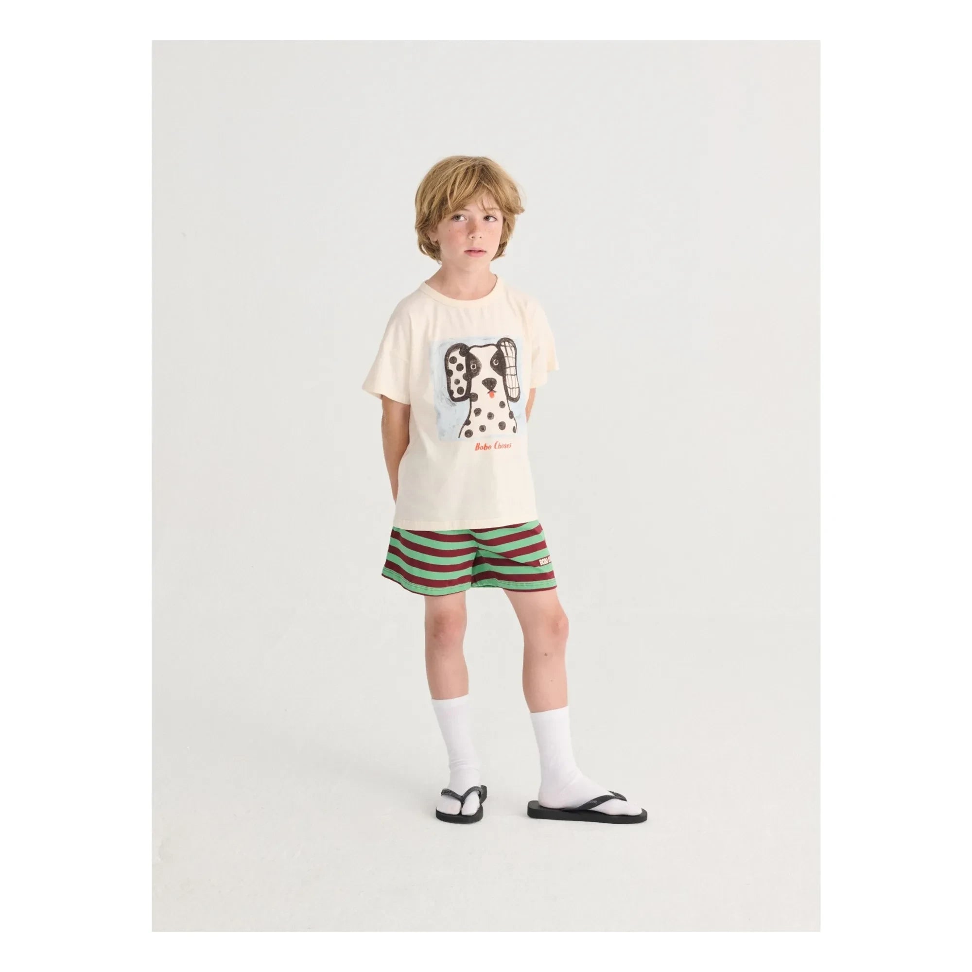 Bobo Choses - Dalmaçyalı organik pamuklu T-shirt | Ekru