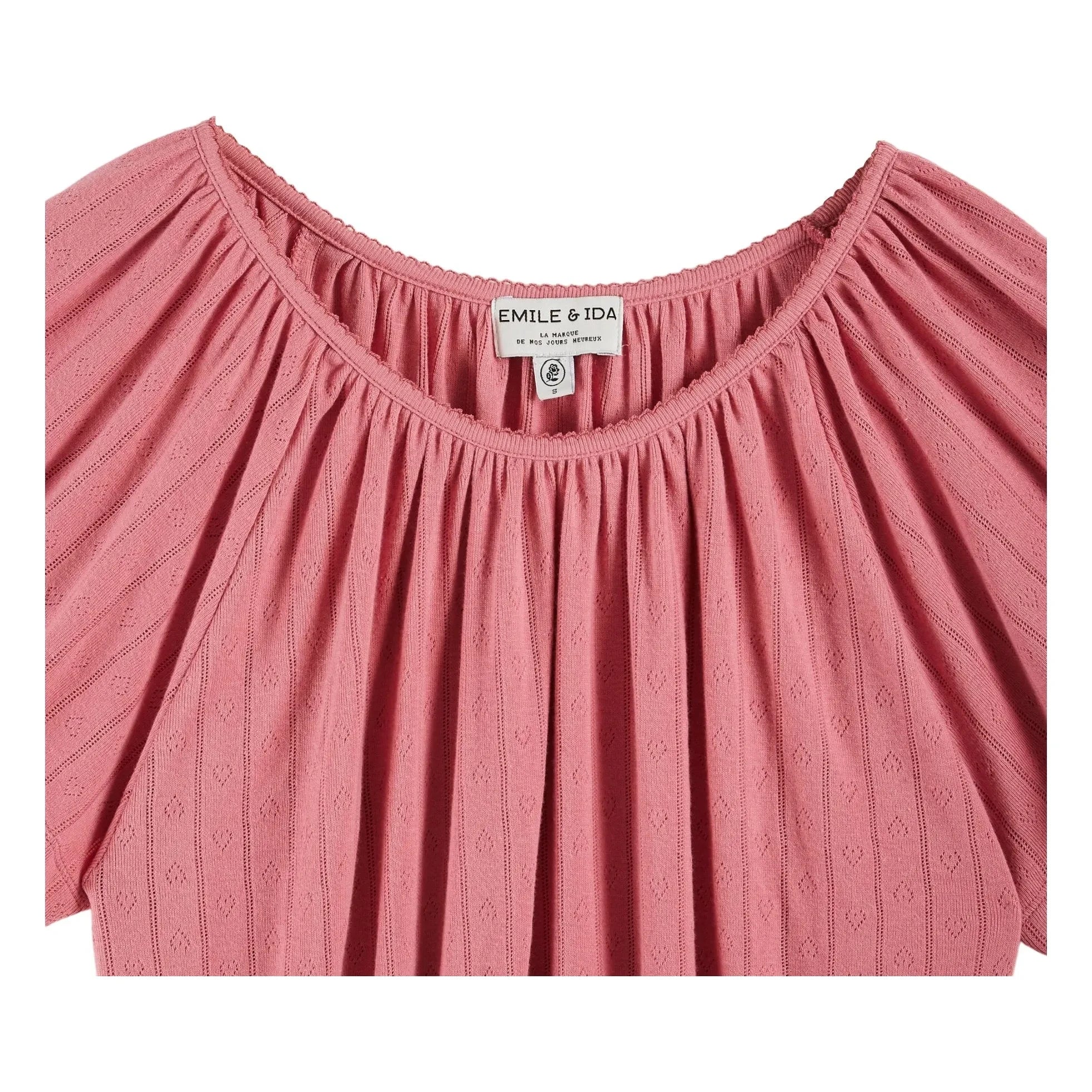 Emile et Ida – T-Shirt „Banka“ | Himbeere