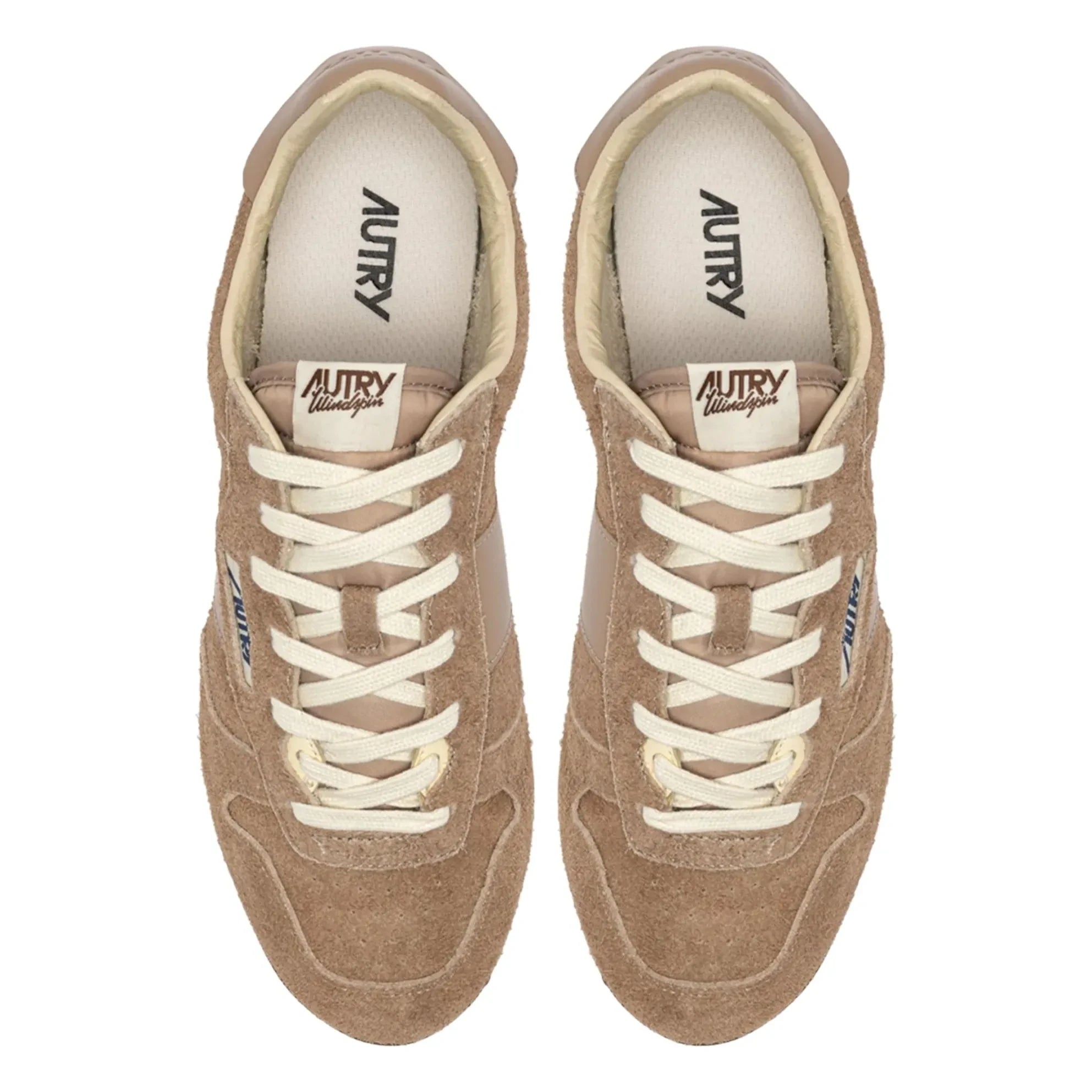 Autry - Windspin Low Wildleder und Leder Sneakers | Hellbraun