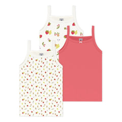 Petit Bateau - 3er Pack Frucht-Unterhemden | Weiß