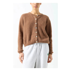 American Vintage - Vitow Weste aus Alpaka und Wolle | Schokolade