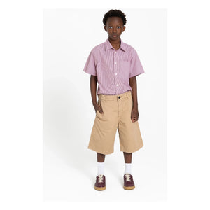 Finger in the nose - Rogue Striped Shirt | Brick Red
