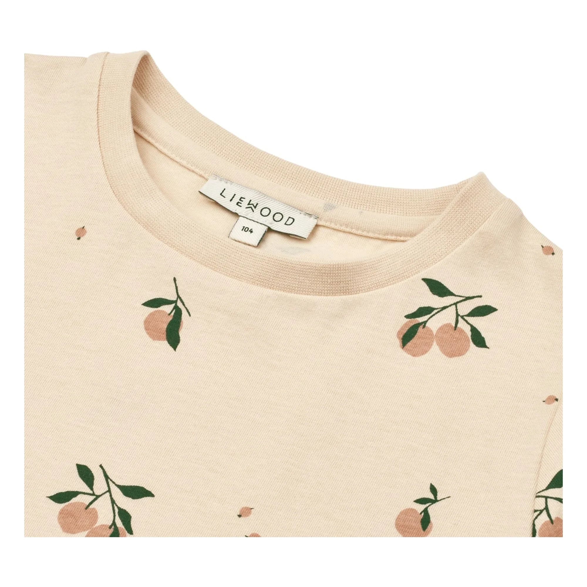 Liewood - Apia Peach Organic Cotton T-Shirt | Ecru