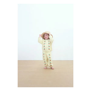 Tinycottons - Cerises Hırka | Soluk Sarı