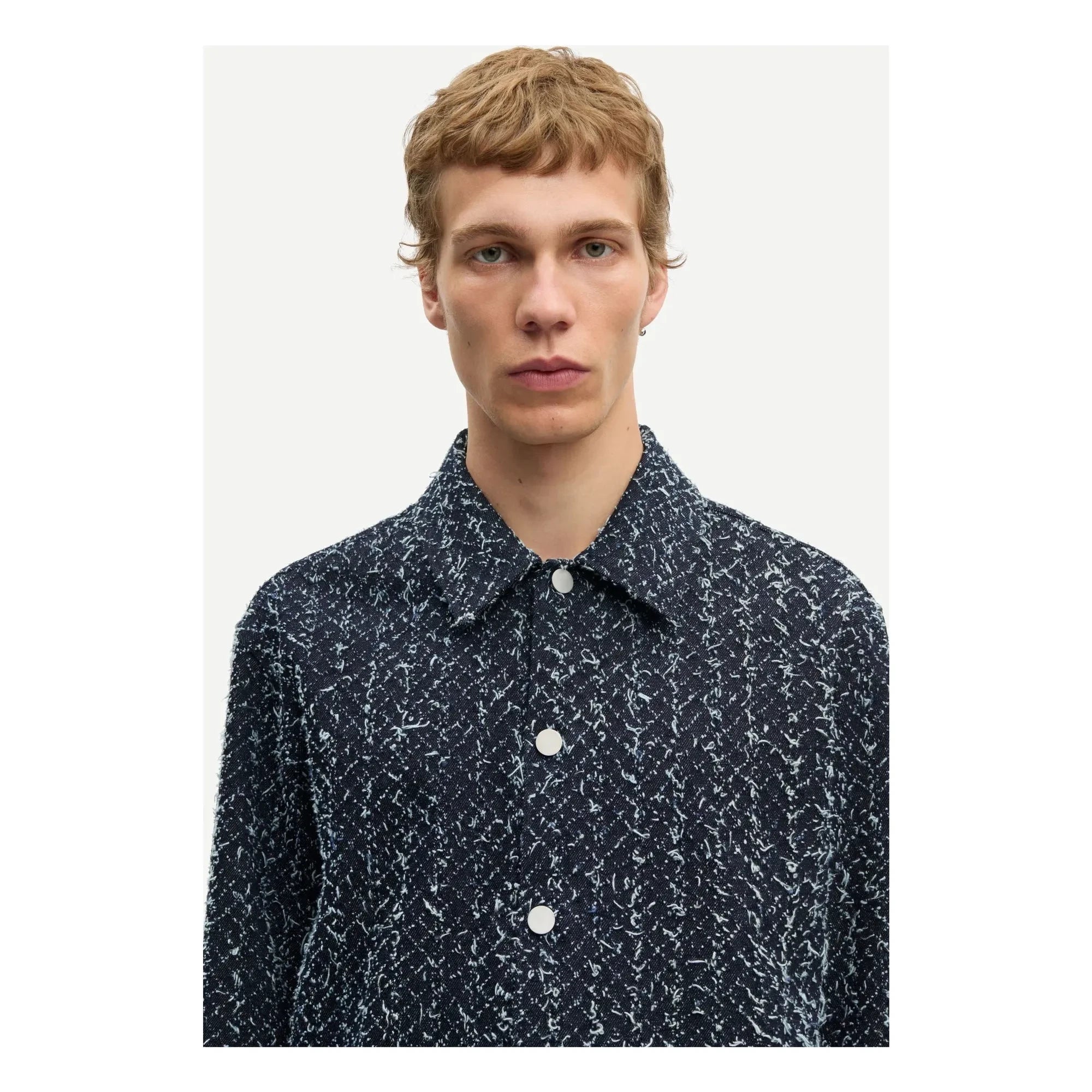 Samsoe Samsoe - Sacastor Baumwoll-Overshirt | Dunkelgrau
