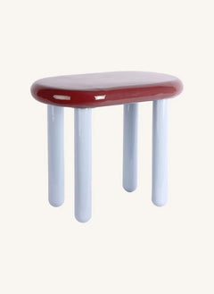 Present Time - Firenze Metal Side Table | Burgundy