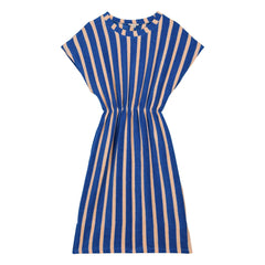 We Are Kids - April Striped Organic Cotton Towel Dress | Blue