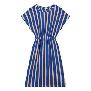 We Are Kids - April Striped Organic Cotton Towel Dress | Blue