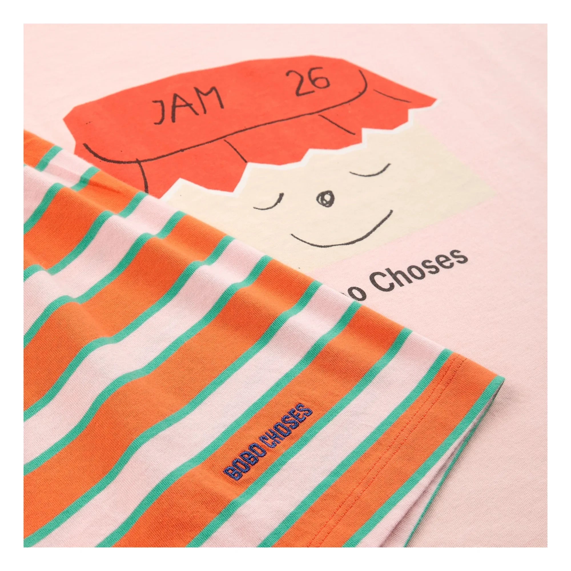 Bobo Choses - Marmelade 26 Bio-Baumwoll-T-Shirt und Shorts-Set | Rosa