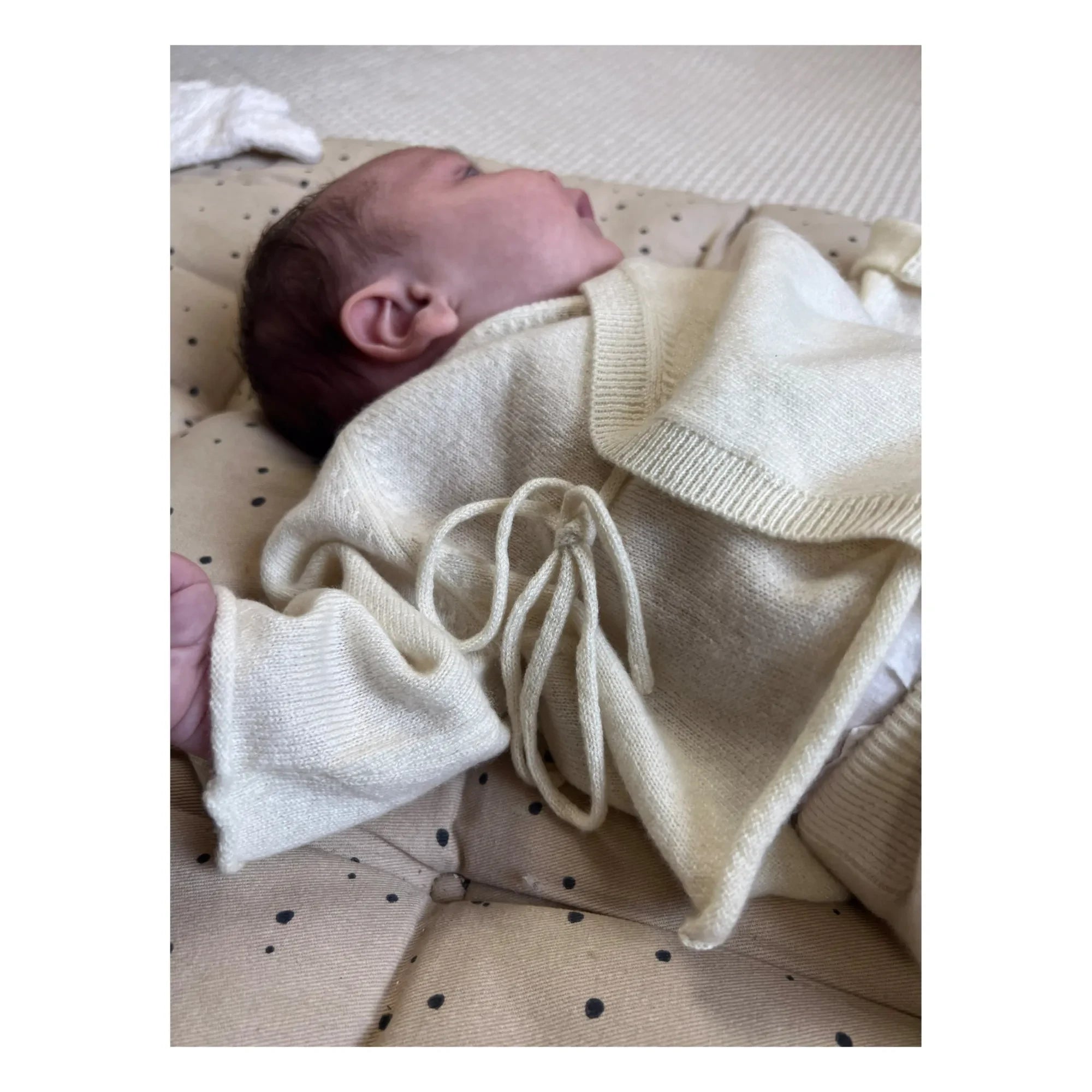 My Little Freckle - Organik Kaşmir Bloomer + Sarmalı Hırka Seti | Fildişi