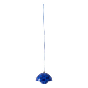 & Tradition - Flowerpot VP10 Desenli sarkıt lamba, Verner Panton | Kobalt