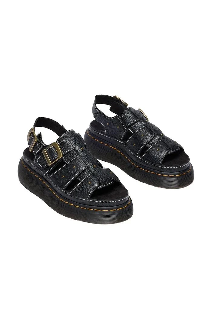 Dr. Martens platform kadın deri sandalet Wrenlie