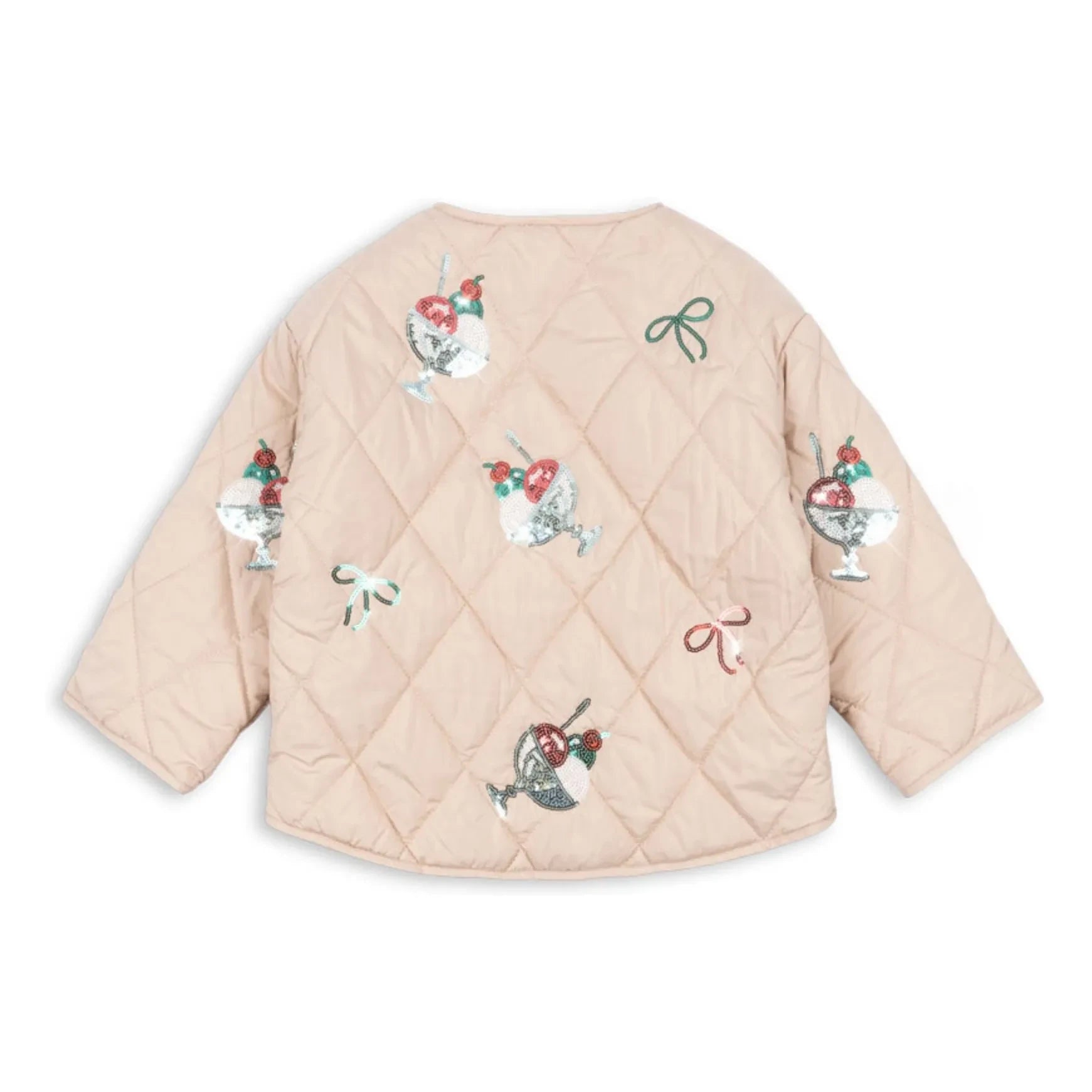 Konges Sløjd - Flora Glaces Sequined Quilted Jacket | Light Pink