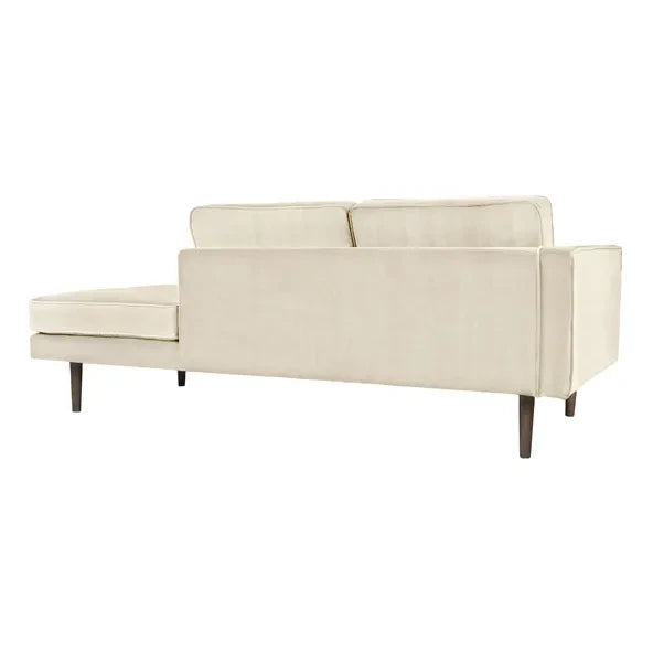 Broste Copenhagen – Blassrosa Samt-Loungesessel