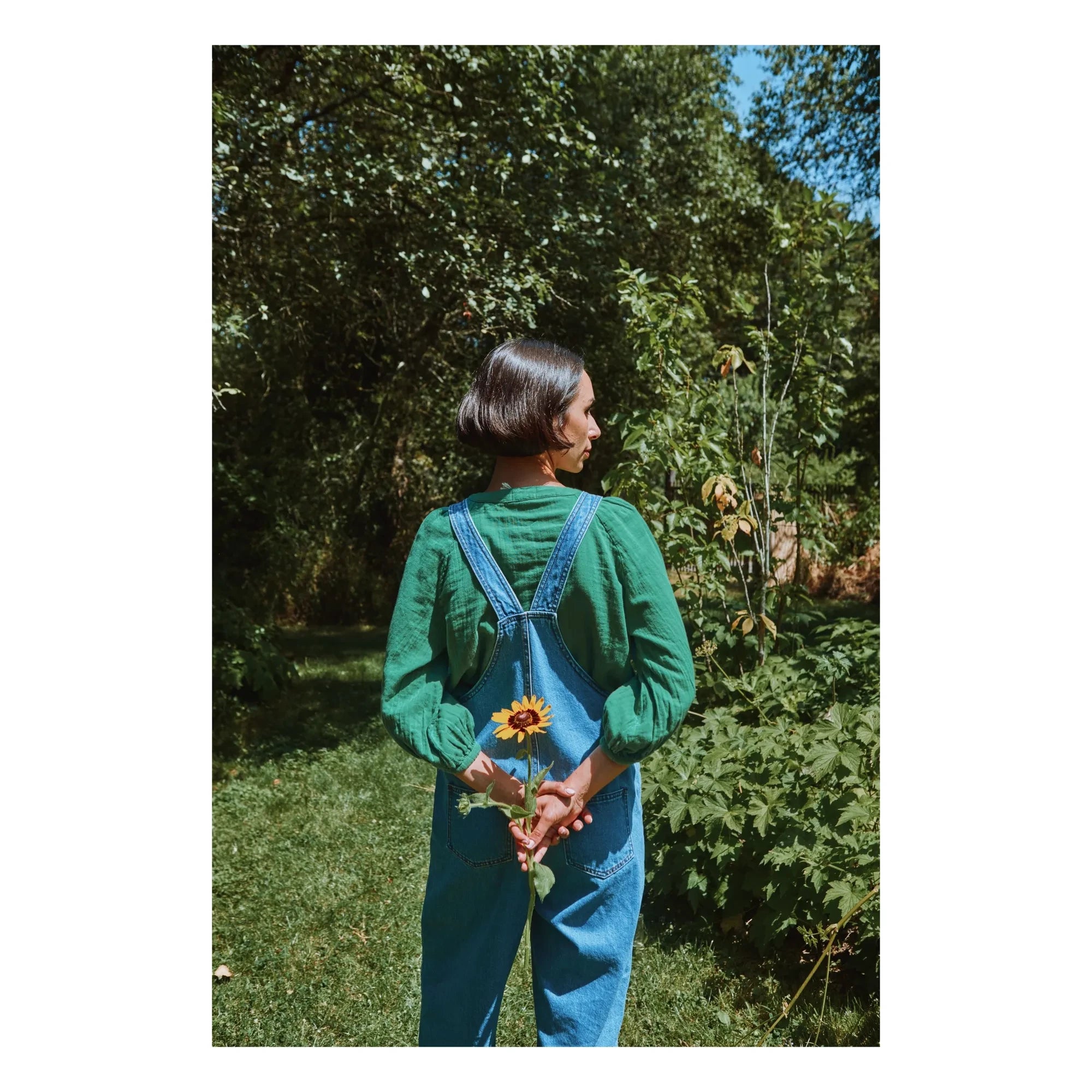 Poudre Organic - Nachtkerzenbluse | Waldgrün
