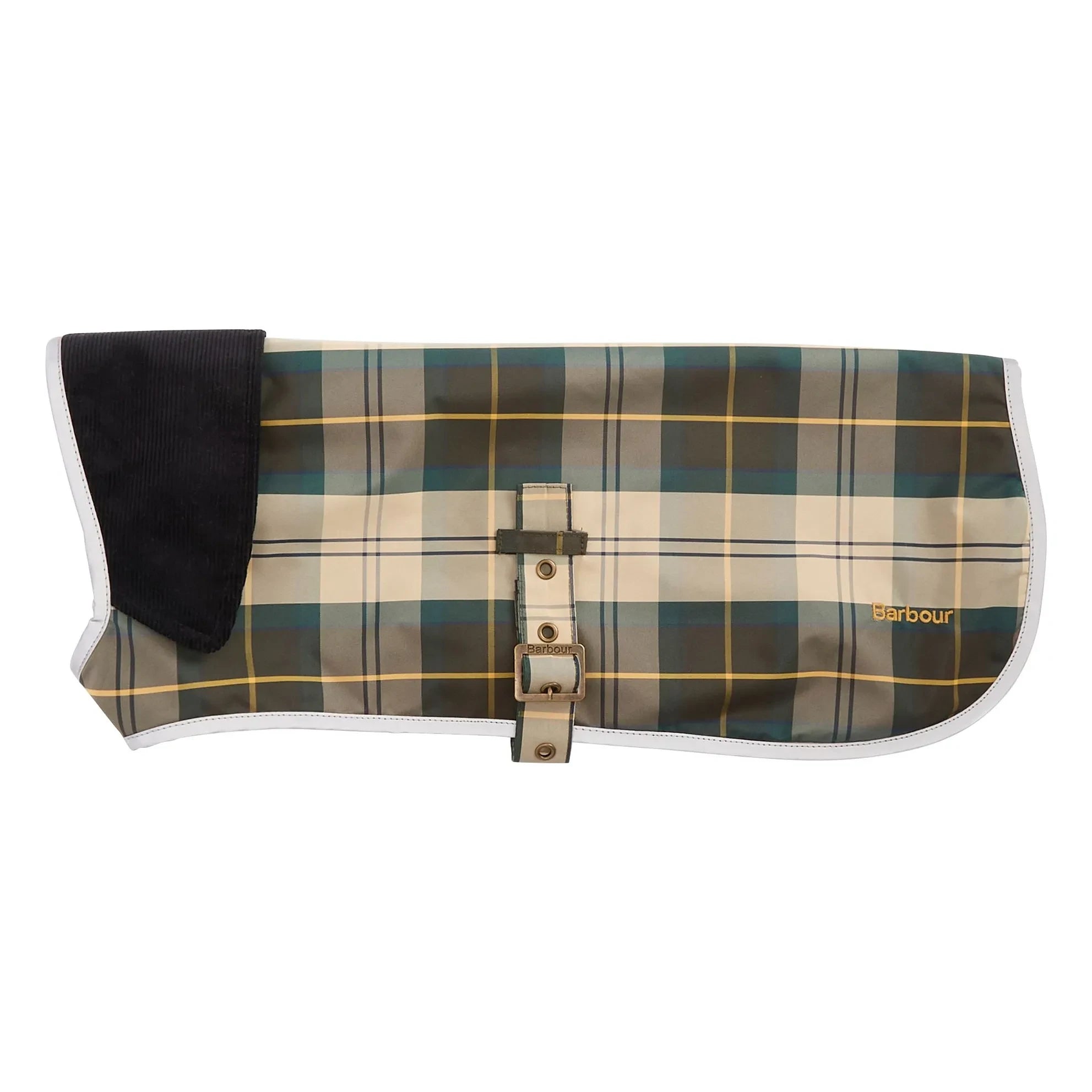 Barbour - Su geçirmez ekose köpek ceketi | Bej