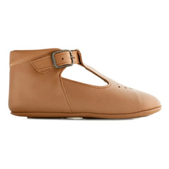 Poppée - Minimilton T-Strap-Stiefeletten | Cognac