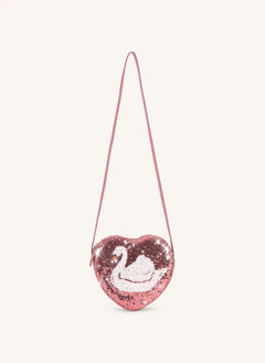 Konges Sløjd - Pailletten-Schwan-Tasche | Rosa