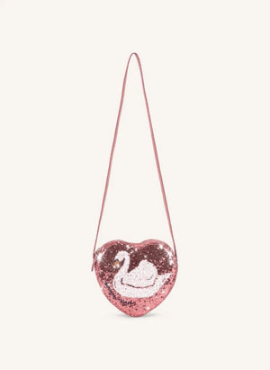 Konges Sløjd - Pailletten-Schwan-Tasche | Rosa