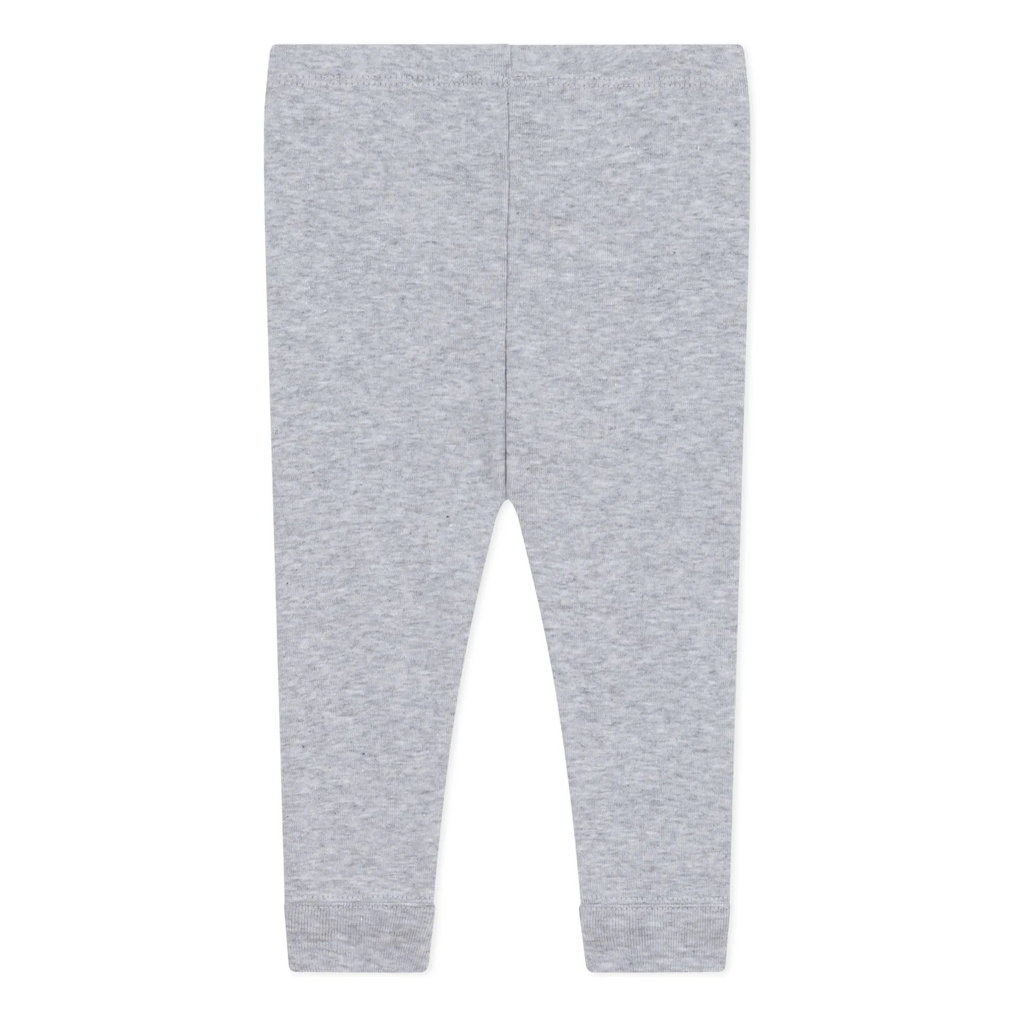 Petit Bateau - Leggings mit elastischen Bündchen | Grau meliert