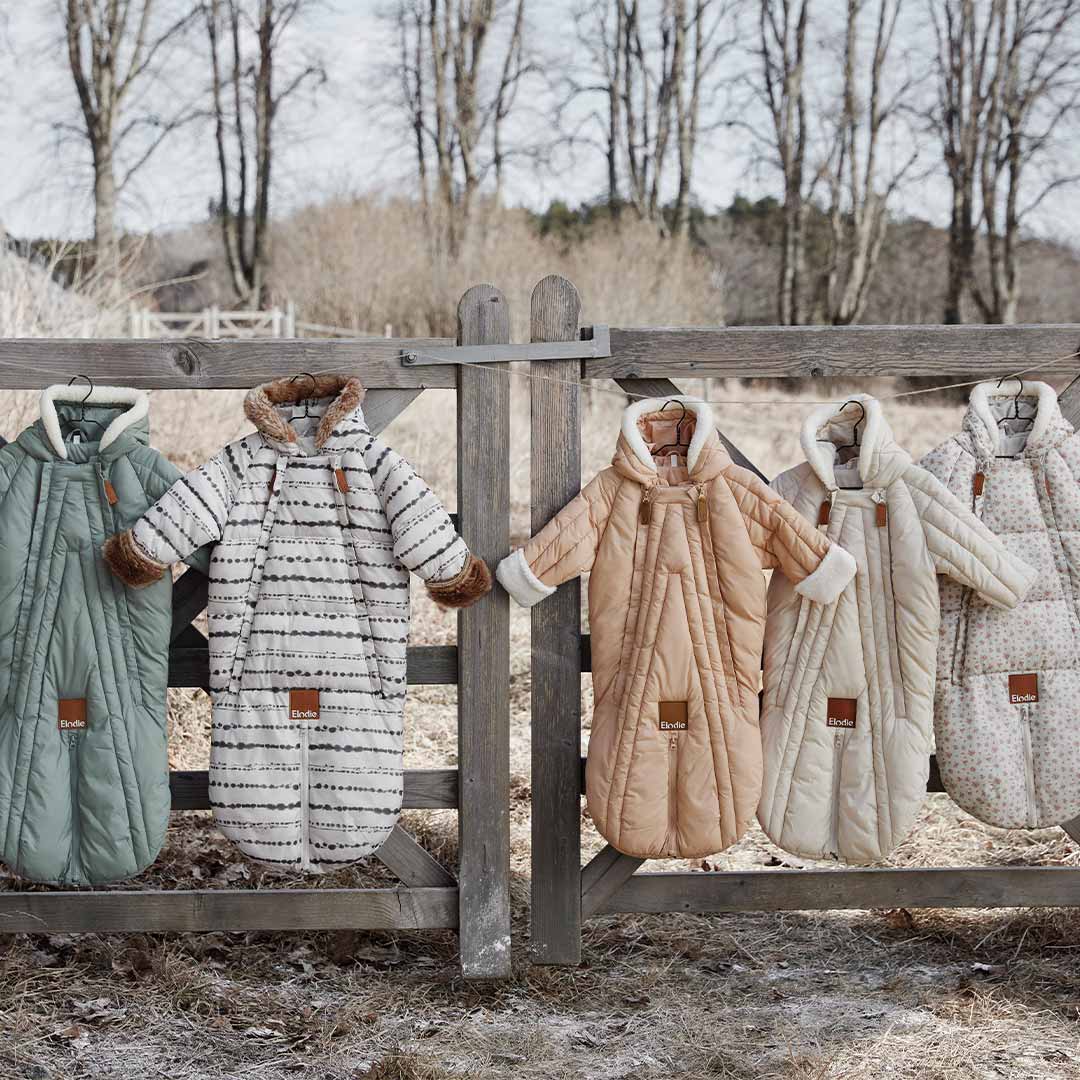 Elodie Details Baby Overall Pramsuit - Pebble Green-Pramsuits-Pebble Green-0-6m | Natural Baby Shower