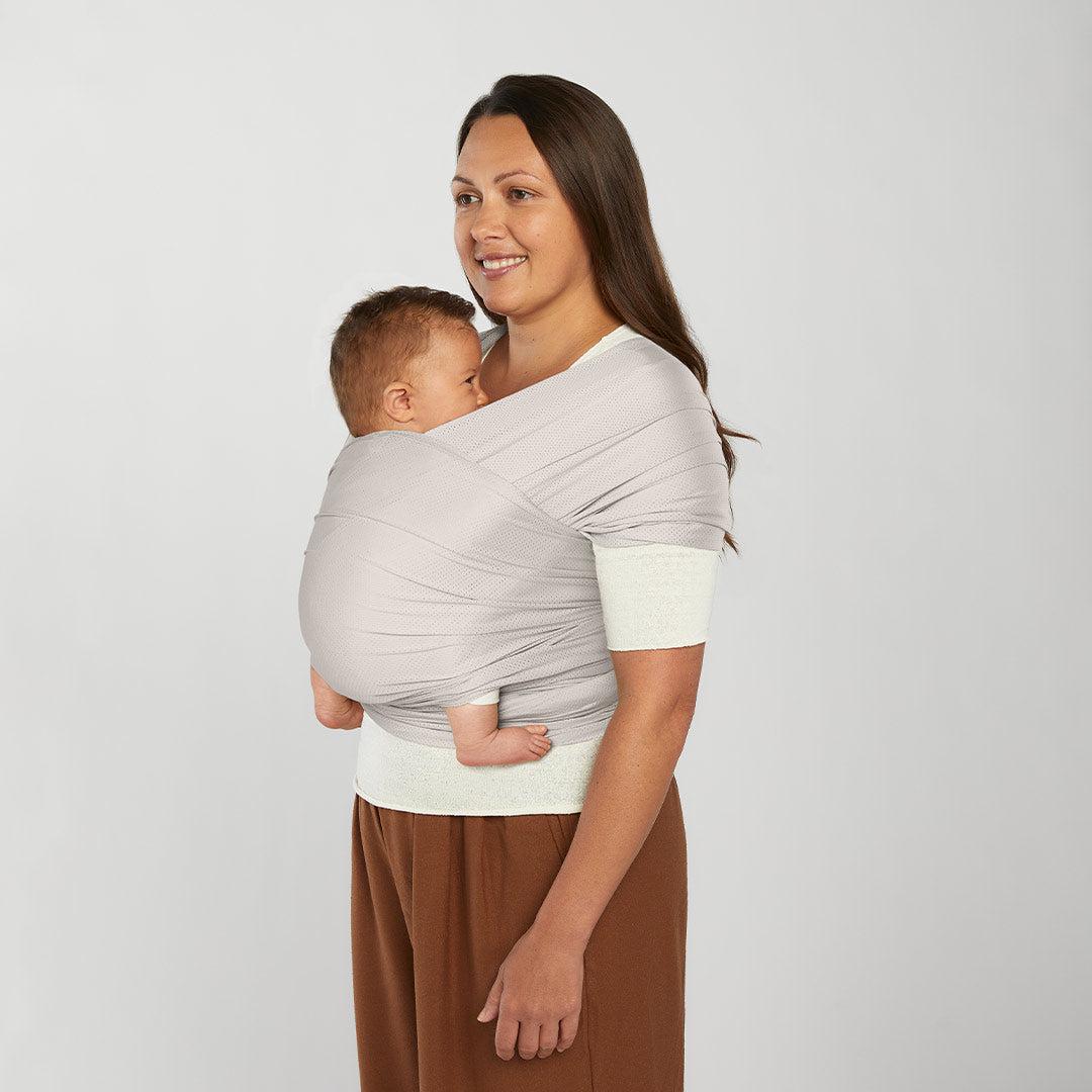 Ergobaby Aura Mesh Baby Wrap - Soft Grey Mesh-Baby Carriers-Soft Grey Mesh- | Natural Baby Shower
