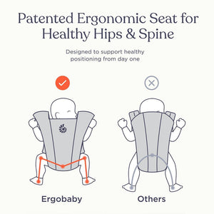 Ergobaby Embrace Newborn Carrier - Pure Black-Baby Carriers- | Natural Baby Shower