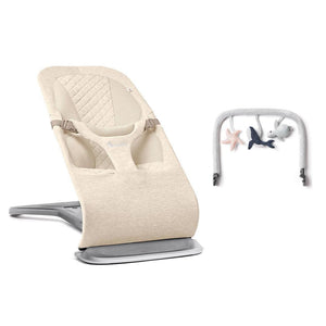 Ergobaby Evolve Baby Bouncer - Cream-Baby Bouncers-Light Grey- | Natural Baby Shower