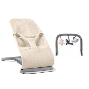 Ergobaby Evolve Baby Bouncer - Cream-Baby Bouncers-Charcoal Grey- | Natural Baby Shower