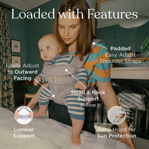 Ergobaby Omni Classic Cool Air Mesh Carrier - Onyx Black-Baby Carriers-Black- | Natural Baby Shower