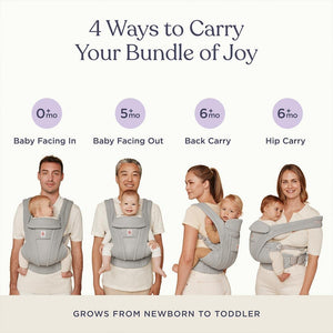 Ergobaby Omni Deluxe Cotton - Onyx Black-Baby Carriers-Onyx Black- | Natural Baby Shower