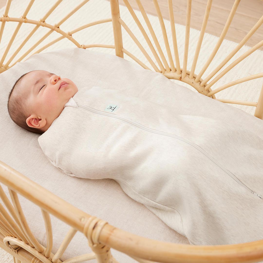 ergoPouch Organic All Year Cocoon Swaddle Sleeping Bag - 1 Tog - Oatmeal-Sleeping Bags- | Natural Baby Shower