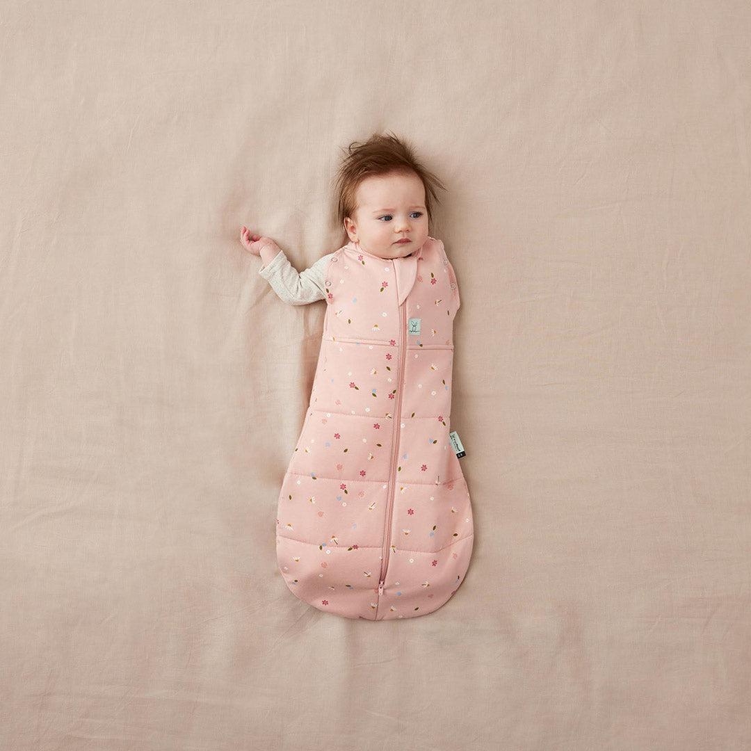 ergoPouch Organic Winter Cocoon Swaddle Sleeping Bag - 2.5 TOG - Daisies-Sleepsack Swaddles-Daisies-0-3m | Natural Baby Shower